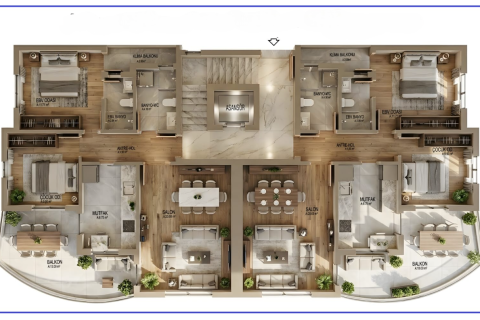 Продажа квартиры  в Анталье, Турция 2+1, 110м2, №224812 – фото 4