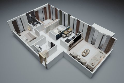 آپارتمان در Kâğıthane، Istanbul ، ترکیه 1 خوابه ، 75 متر مربع. شماره 221127 - 7