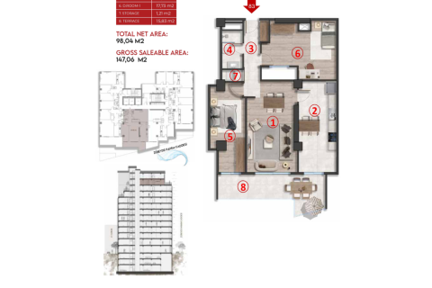 Apartment for sale in Zeytinburnu, Istanbul, Turkey, 2 bedrooms, 147m2, No. 237646 – photo 10