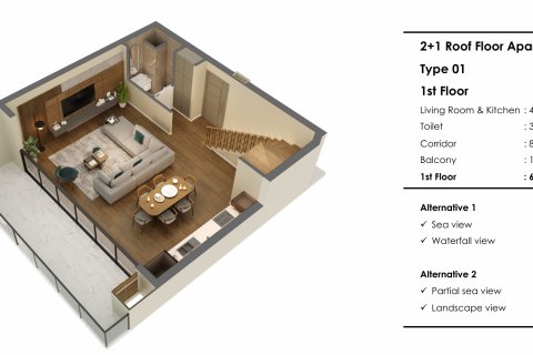 Apartment for sale  in Antalya, Turkey, 2 bedrooms, 181m2, No. 219717 – photo 12