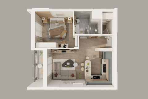 1+1 Lägenhet  i Altintash, Antalya, Turkiet Nr. 227342 - 19