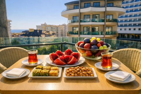1+1 Lejlighed  i Tosmur, Alanya, Antalya, Tyrkiet Nr. 227119