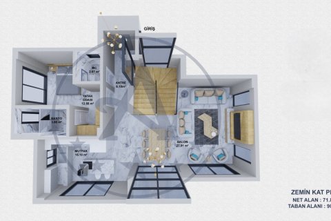 Продажа виллы  в Олюдениза, Мугле, Турция 6+1, 355м2, №212631 – фото 15