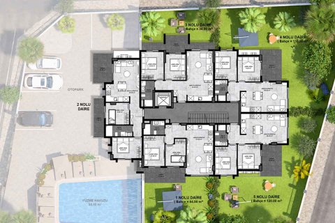 2+1 Wohnung  in Alanya, Antalya, Türkei Nr. 228397 - 22