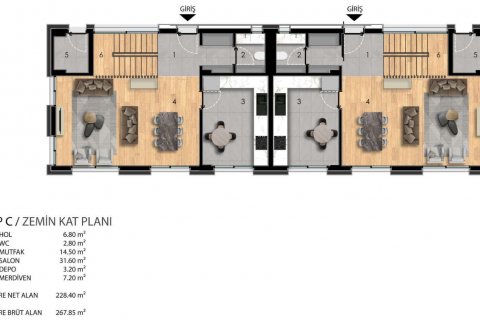 4+2 Villa i Cekmekoy, Istanbul, Tyrkia Nr. 206693 - 4