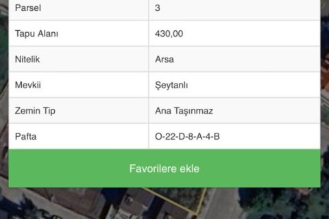 Продажа земельного участка  в Фетхие, Мугле, Турция, 430м2, №225826 – фото 3