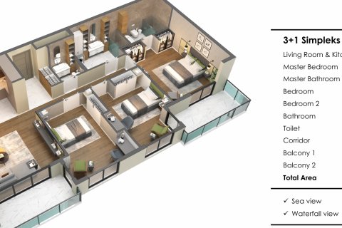 Apartment for sale  in Antalya, Turkey, 1 bedroom, 64m2, No. 219718 – photo 13