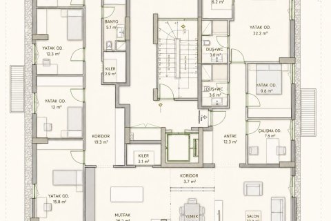 Apartment for sale  in Konyaalti, Antalya, Turkey, 6 bedrooms, 260m2, No. 232181 – photo 25