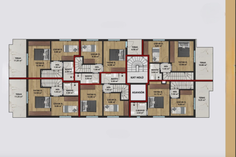 Продажа квартиры  в Анталье, Турция 1+1, 45м2, №224813 – фото 6