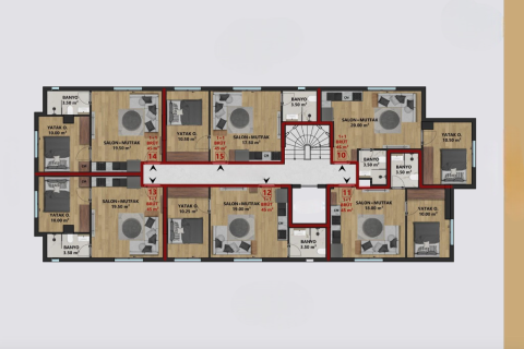 Продажа квартиры  в Анталье, Турция 1+1, 45м2, №224813 – фото 8