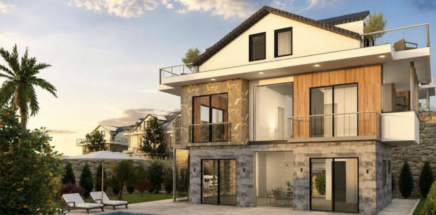 4+1 Villa  i Ovacik, Mugla, Turkiet Nr. 228970