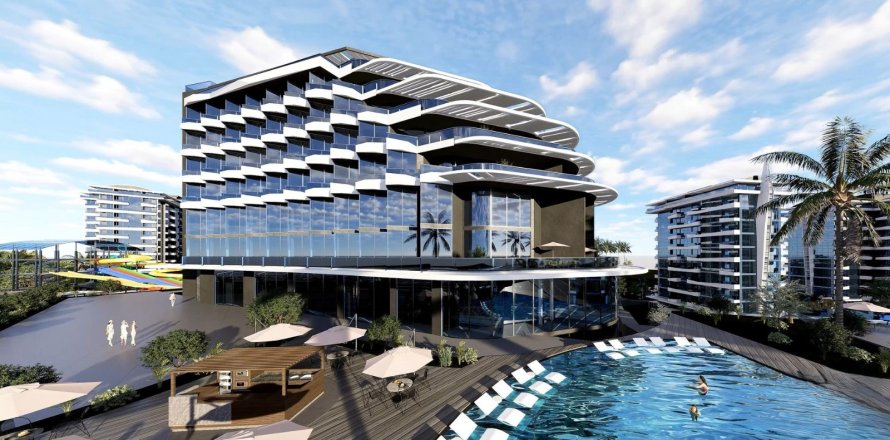 آپارتمان در  Avsallar ، ترکیه 1 خوابه ، 135 متر مربع.  شماره 221570