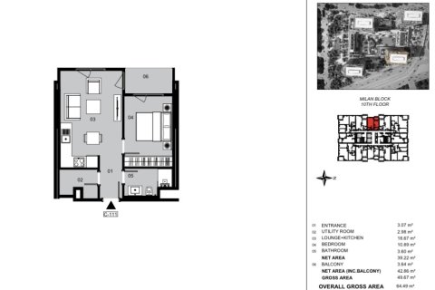 Apartment for sale in Bahcelievler, Istanbul, Turkey, 1 bedroom, 64.49m2, No. 237645 – photo 6