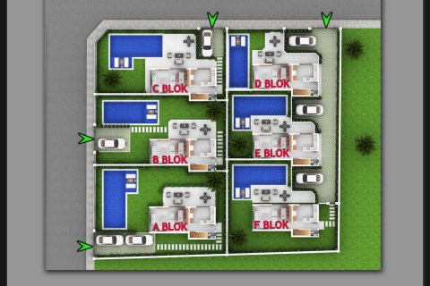 4+1 Villa  i Fethiye, Mugla, Tyrkia Nr. 212974 - 15