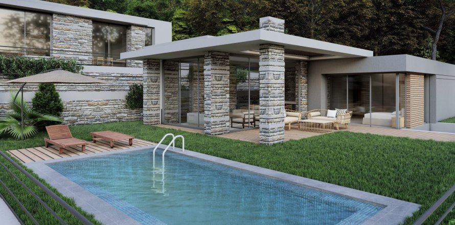 3+1 Villa  i Yalikavak, Mugla, Tyrkia Nr. 221093