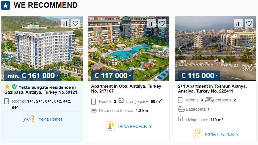Priority+ içeren mülk, ana sayfa