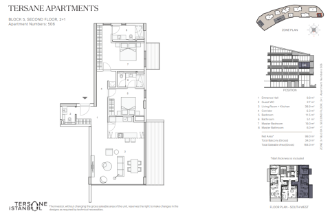 Daire Tersane Istanbul 2+1, Beyoğlu, İstanbul, Türkiye №237573 - 10