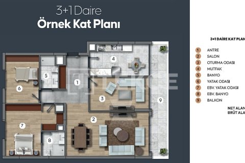 2+1 Lejlighed  i Ankara, Tyrkiet Nr. 228893 - 18
