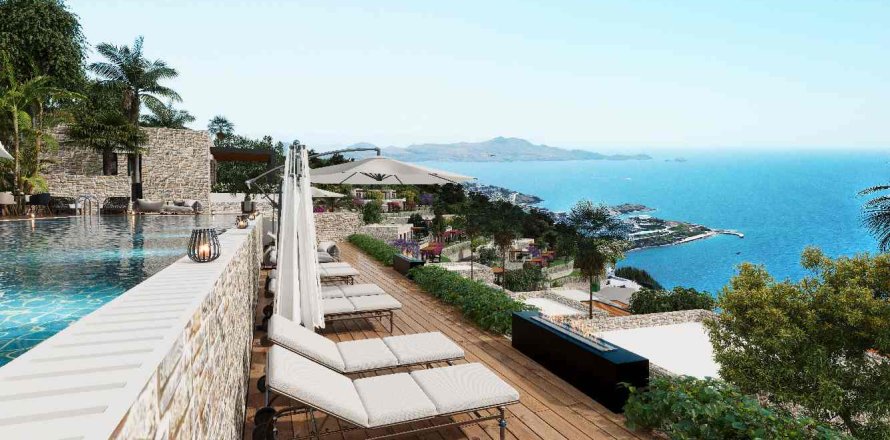 3+1 Leilighet  i Bodrum, Mugla, Tyrkia Nr. 222726