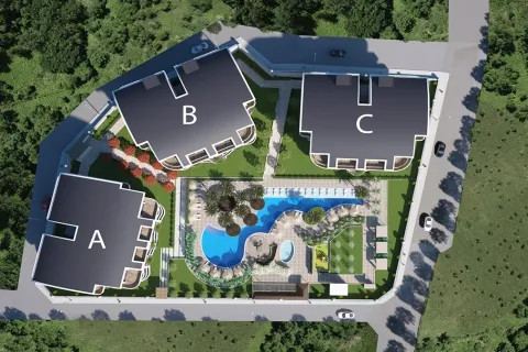 1+1 Lejlighed  i Alanya, Antalya, Tyrkiet Nr. 223648 - 9