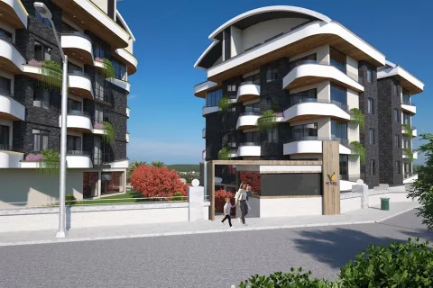 1+1 Lejlighed  i Alanya, Antalya, Tyrkiet Nr. 223648 - 3