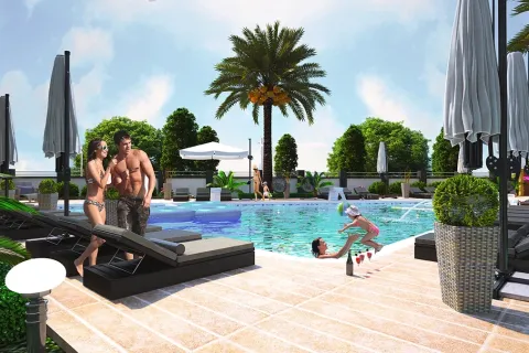 1+1 Lejlighed  i Alanya, Antalya, Tyrkiet Nr. 223649 - 2