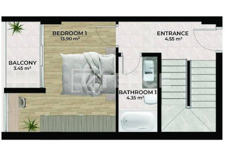 3+1 Villa  in Alanya, Antalya, Türkei Nr. 227684 - 29
