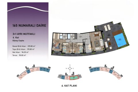 3+1 Leilighet  i Aksu, Antalya, Tyrkia Nr. 212894 - 25