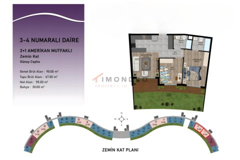 3+1 Leilighet  i Aksu, Antalya, Tyrkia Nr. 212894 - 24