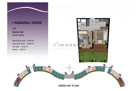 3+1 Leilighet  i Aksu, Antalya, Tyrkia Nr. 212894 - 22