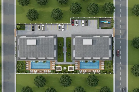 آپارتمان در  Alanya ، ترکیه 1 خوابه ، 55 متر مربع.  شماره 223588 - 17