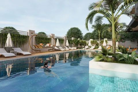 آپارتمان در  Alanya ، ترکیه 1 خوابه ، 55 متر مربع.  شماره 223588 - 25