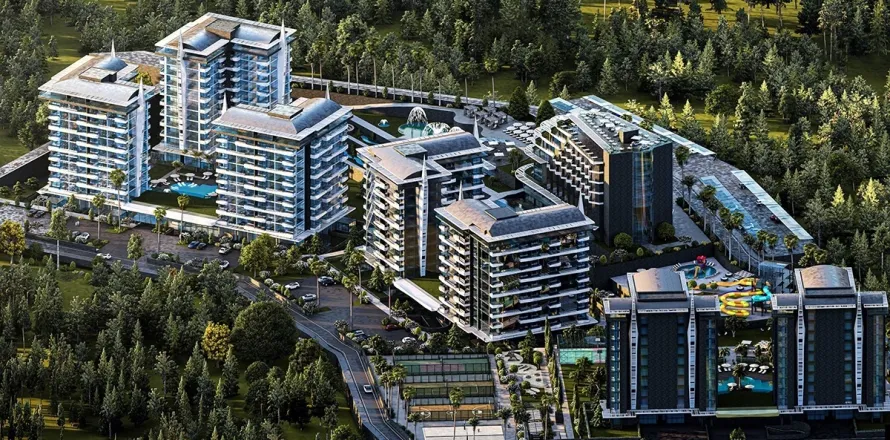 Daire  1+1  Alanya, Antalya, Türkiye №223589