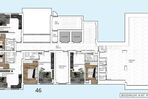 2+1 Lägenhet  i Alanya, Antalya, Turkiet Nr. 223316 - 16