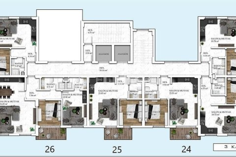 2+1 Lägenhet  i Alanya, Antalya, Turkiet Nr. 223316 - 20