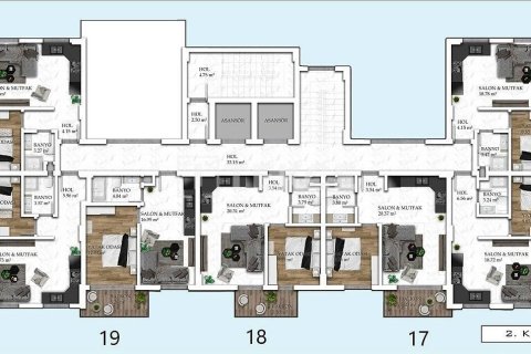 2+1 Lägenhet  i Alanya, Antalya, Turkiet Nr. 223316 - 21