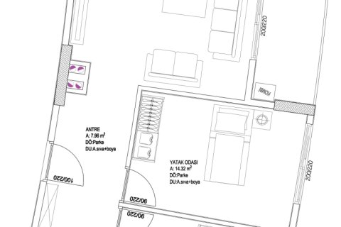 Leilighet  i Mugla, Tyrkia Nr. 224200 - 4