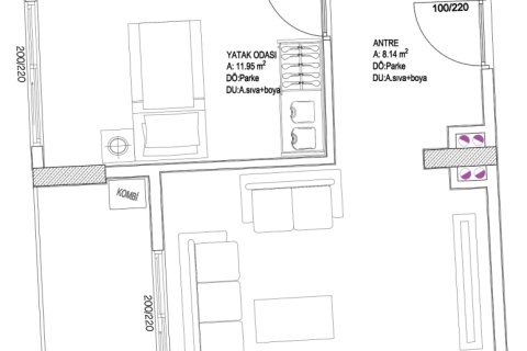 Leilighet  i Mugla, Tyrkia Nr. 224202 - 4