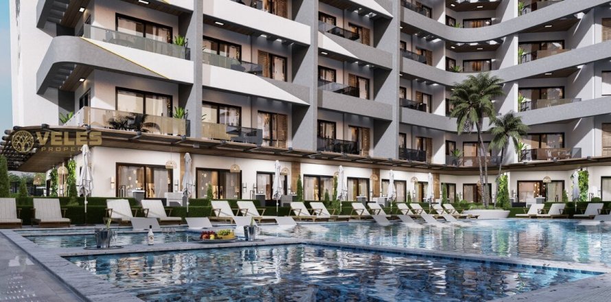 آپارتمان در  Gemikonagi ، ترکیه 1 خوابه ، 58 متر مربع.  شماره 214327