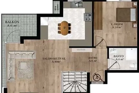 4+1 Wohnung in Türkei Nr. 220171 - 19