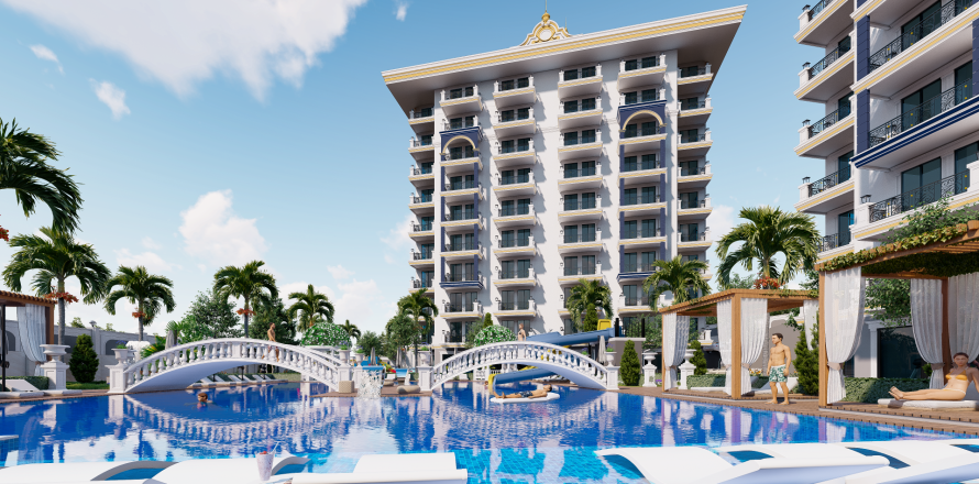 1+1 Lejlighed  i Avsallar, Antalya, Tyrkiet Nr. 219034