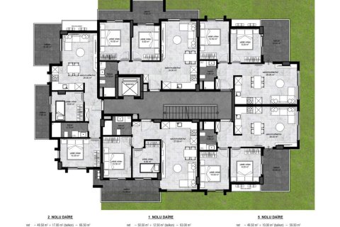 2+1 Lägenhet  i Alanya, Antalya, Turkiet Nr. 90586 - 4