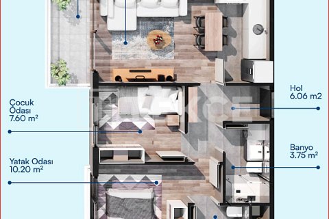 2+1 Wohnung  in Aksu, Antalya, Türkei Nr. 215955 - 28