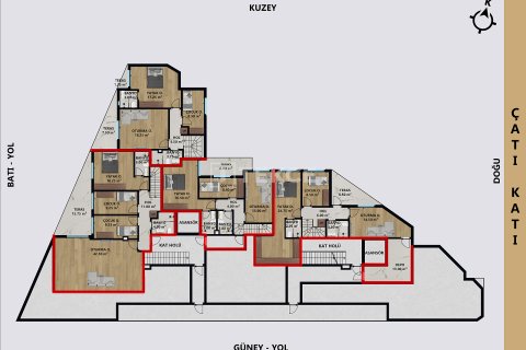 2+1 Leilighet  i Antalya, Tyrkia Nr. 215951 - 13