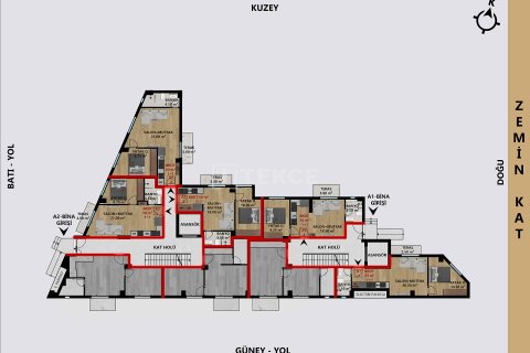 2+1 Leilighet  i Antalya, Tyrkia Nr. 215951 - 20