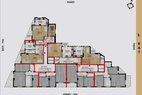 2+1 Leilighet  i Antalya, Tyrkia Nr. 215951 - 16