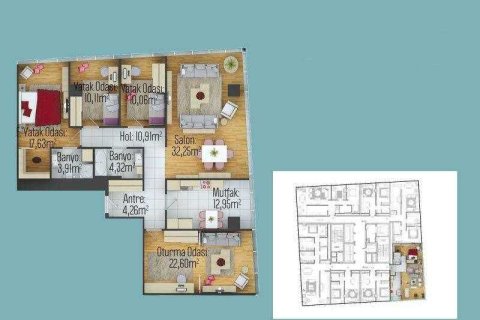 Apartment for sale  in Istanbul, Turkey, 4 bedrooms, 202m2, No. 234093 – photo 10