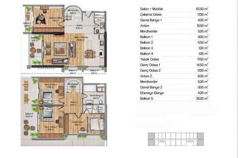 Продажа квартиры  в Стамбуле, Турция 4+1, 277м2, №234088 – фото 16