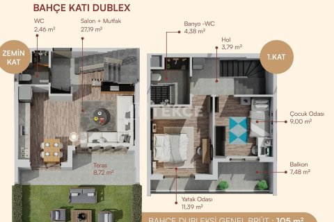 Продажа квартиры  в Аксу, Анталье, Турция 2+1, 90м2, №228713 – фото 28
