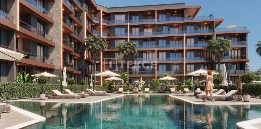 Квартира  1+1 в Аксу, Анталья, Турция №228712